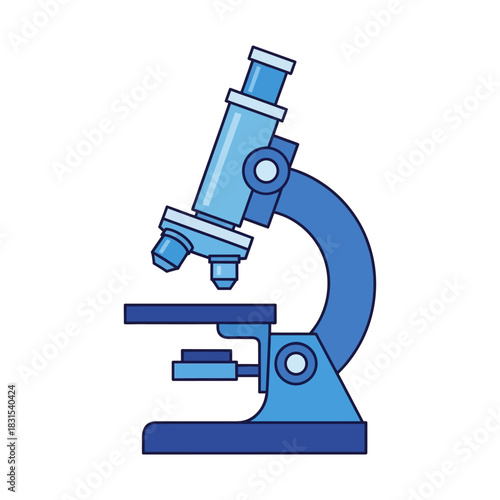 Detailed microscope illustration suitable for educational and scientific content creation