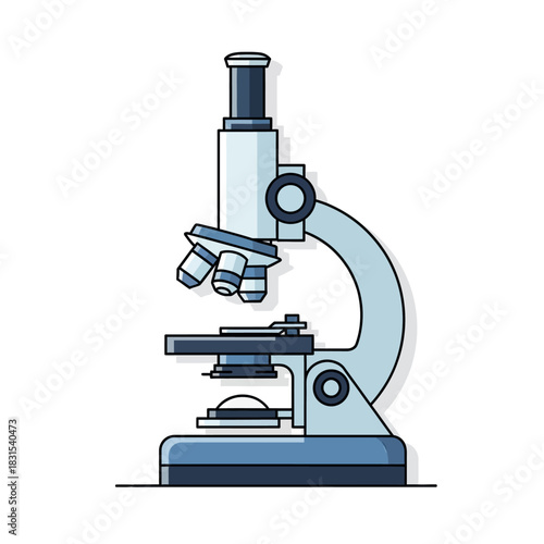 Detailed microscopic illustration in a laboratory setting showing cellular structure analysis for