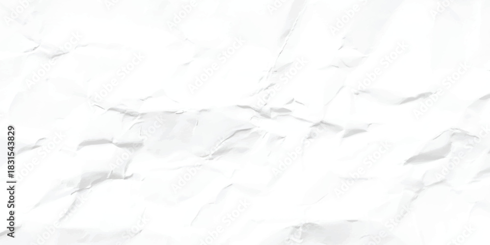 Obraz premium Crumpled white paper texture background with abstract distressed pattern wall