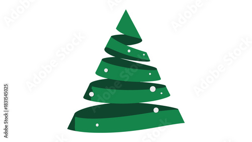 Festive Modern Christmas Tree: a contemporary take on a traditional symbol of the season, a vibrant green stylized christmas tree