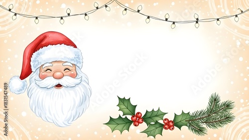 A festive Christmas invitation background