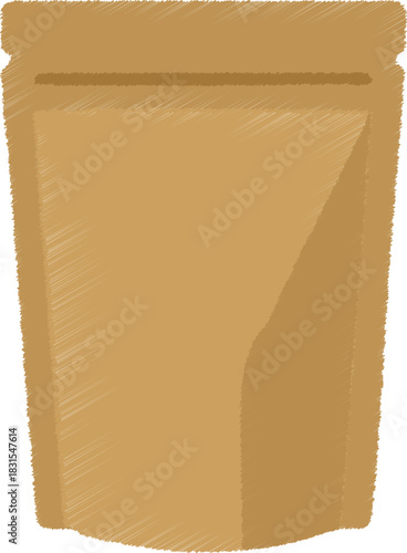 Stand up kraft pouch bag