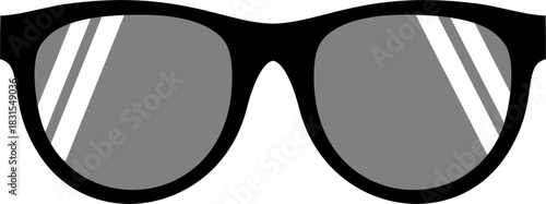 Illustration of eyeglass icon 