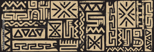 Creative ethnic style vector seamless pattern. Unique geometric vector swatch. Perfect for screen background, site backdrop, wrapping paper, wallpaper, textile and surface design.