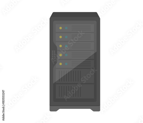 サーバー,フラットイラスト