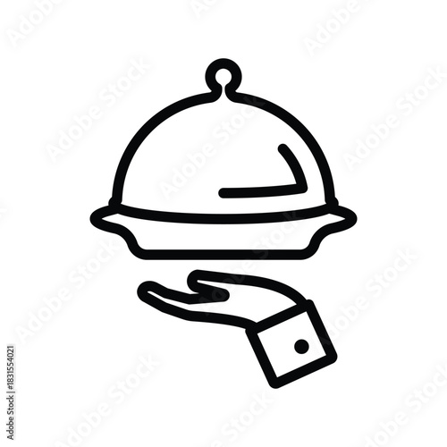 Restaurant serving icon