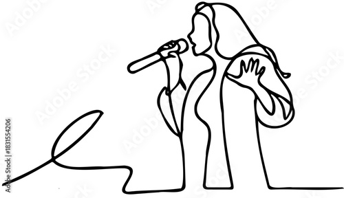 Dramatic cinematic shot of a determined woman with braided hair hiking on a mountain trail at sunset