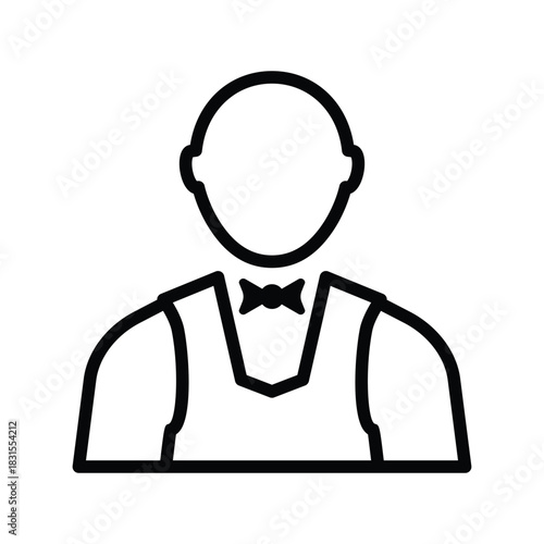 Restaurant waiter icon
