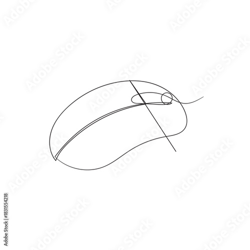 hand drawing doodle computer mouse illustration contour line minimalism symbol