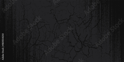 Dark grey black slate texture in natural pattern with high resolution for background and design art work. Black stone wall background grunge. Vector ilustration