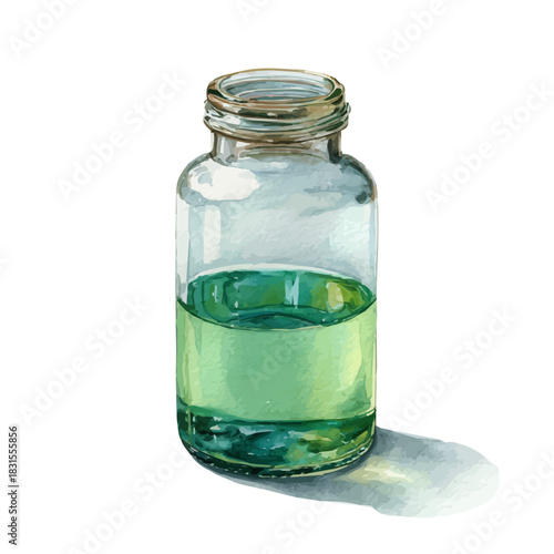 Electrolyte Drink watercolor artwork, high-quality professional vector illustration isolated on a white background.