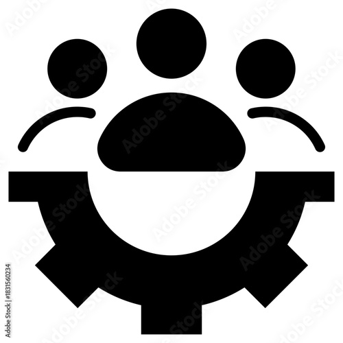 Workforce management icon for gross domestic product (GDP), business, website, application, printing, document, poster design, etc