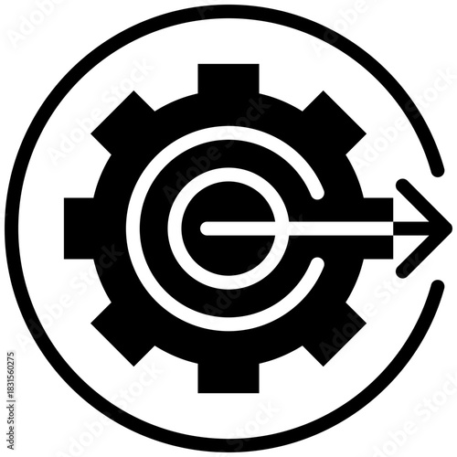 Output icon for gross domestic product (GDP), business, website, application, printing, document, poster design, etc