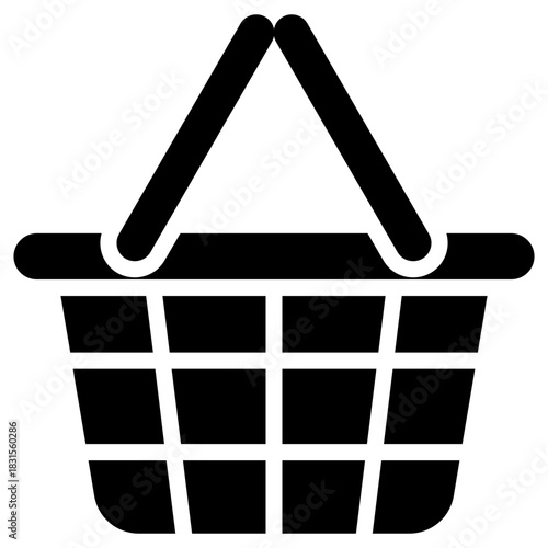 Shopping basket icon for gross domestic product (GDP), business, website, application, printing, document, poster design, etc