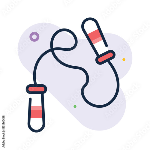 A skipping rope icon representing fitness, sports, and playful activities