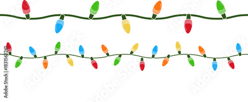 Colorful Glowing strip blub light for New Year and Christmas part