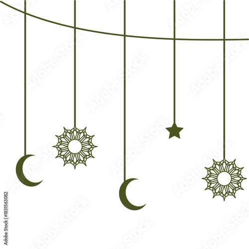Islamic Hanging Illustration