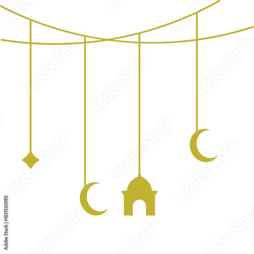 Islamic Hanging Illustration