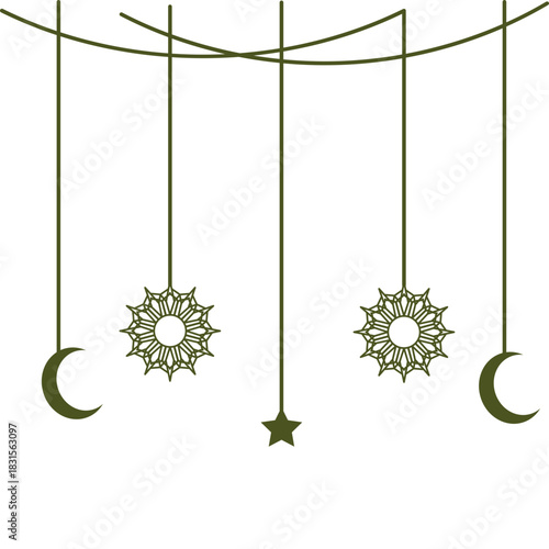 Islamic Hanging Illustration