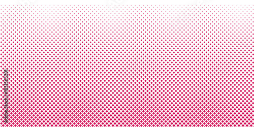 simple red color small square halftone pattern red diamond fade abstract geometric composition