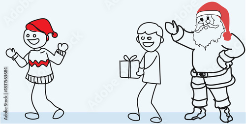 child held out a ribboned box, their smile as bright as the holiday morning