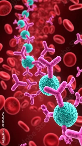 Vaccine Injection and Immune Response Activation in Human Body | 4K Scientific Visualization