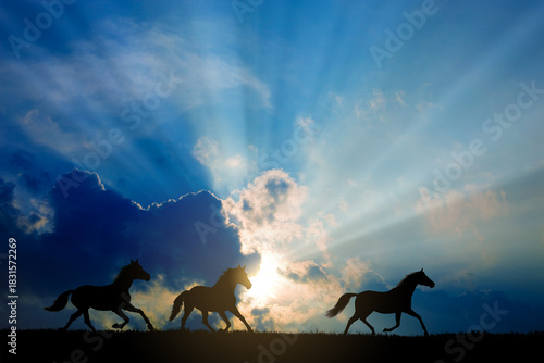 馬のシルエット