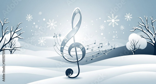 treble clef and notes