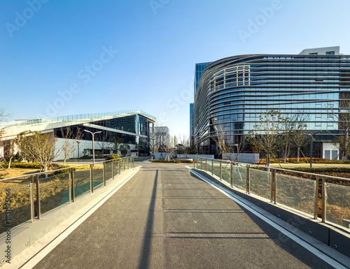 Captivating Urban Landscape Showcasing Innovative Architectural Designs and Clear Blue Skies