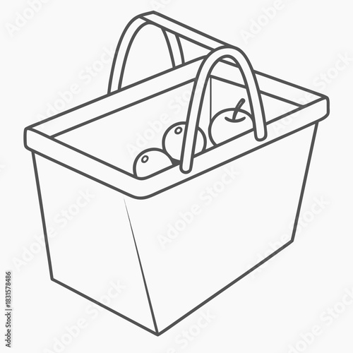 A basket filled with apples, ready for a picnic