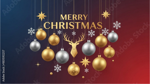 Festive Christmas Ornament Display Golden, Silver, and Sparkling Holiday Decorations