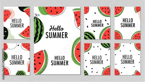 Refreshing Hello Summer Watermelon Designs for Warm Weather Fun