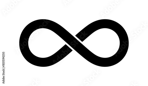 Endless possibilities graphic design element for limitless concepts symbol