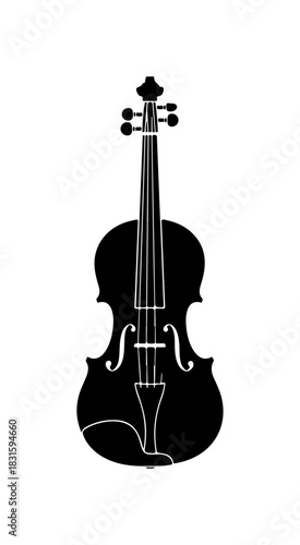 Elegant violin design for music lovers and classical art enthusiasts alike
