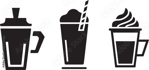 Collection of coffee beverages