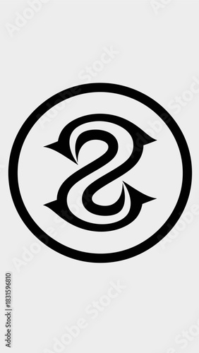 logo ketren dari huruf S