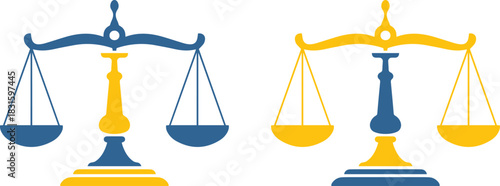 Scales of Justice Icons for Law and Balance