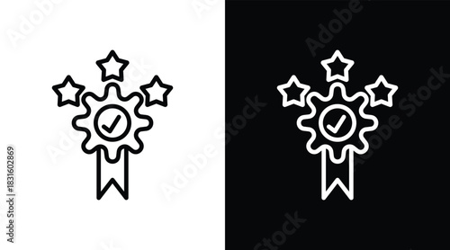 credibility Two-tone version in black and white background