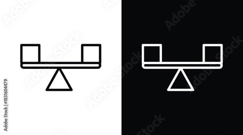 equality Two-tone version in black and white background