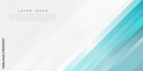 Elegant white and blue abstract background with shiny diagonal lines. Modern futuristic graphic. Horizontal banner template. Suit for business, cover, header, website, brochure, presentation