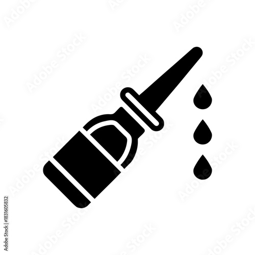 Nasal Spray Icon Vector Isolated on White Background.