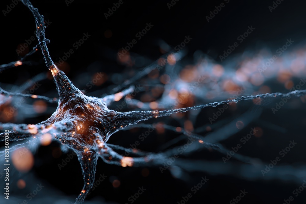 Obraz premium Exploration of cyber big data and blockchain technology illustrating interconnected data fields and networks in a digital landscape