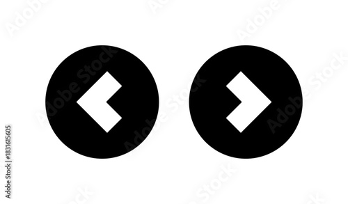 Pfeil im Kreis – vor und zurück