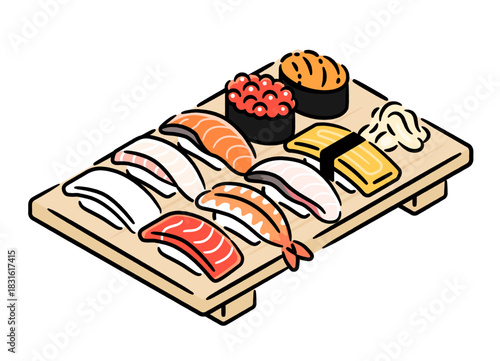 お寿司のベクターイラスト
