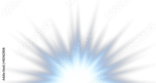 Vibrant holographic starburst with glitter dust and glowing neon edges. Perfect for festive, magical, or futuristic illustrations. Transparent background enhances visual impact. PNG