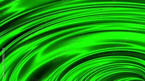 Green Swirl Cloth Wave Red Background Seamlessly Looped