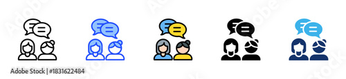 Networking Event Icon Collection With Multiple Styles