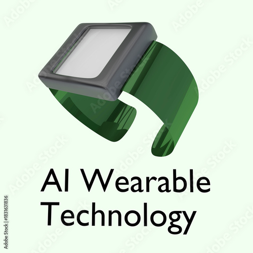 AI Wearable Technology concept