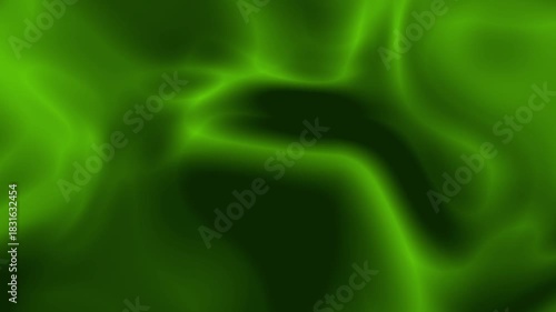 Vibrant Green Smoke Animation: Flowing, Abstract, Creative Background