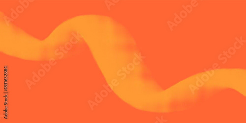 Modern orange pop art background with halftone dots in comic style, vector illustration EPS10